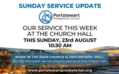 Sunday Service Update for Sunday 23rd August 2026